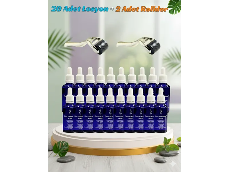 Dermanew 20’Li Saç Bakım Serumu + 2 Roller